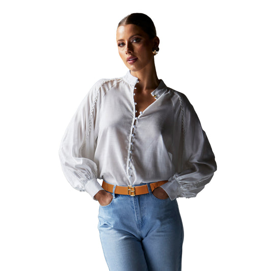 Berry Kiss Blouse - Ivory