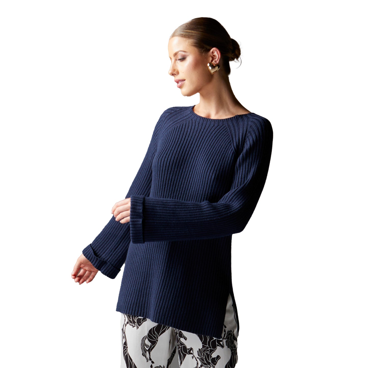 Bluebell Rib Tunic - Navy