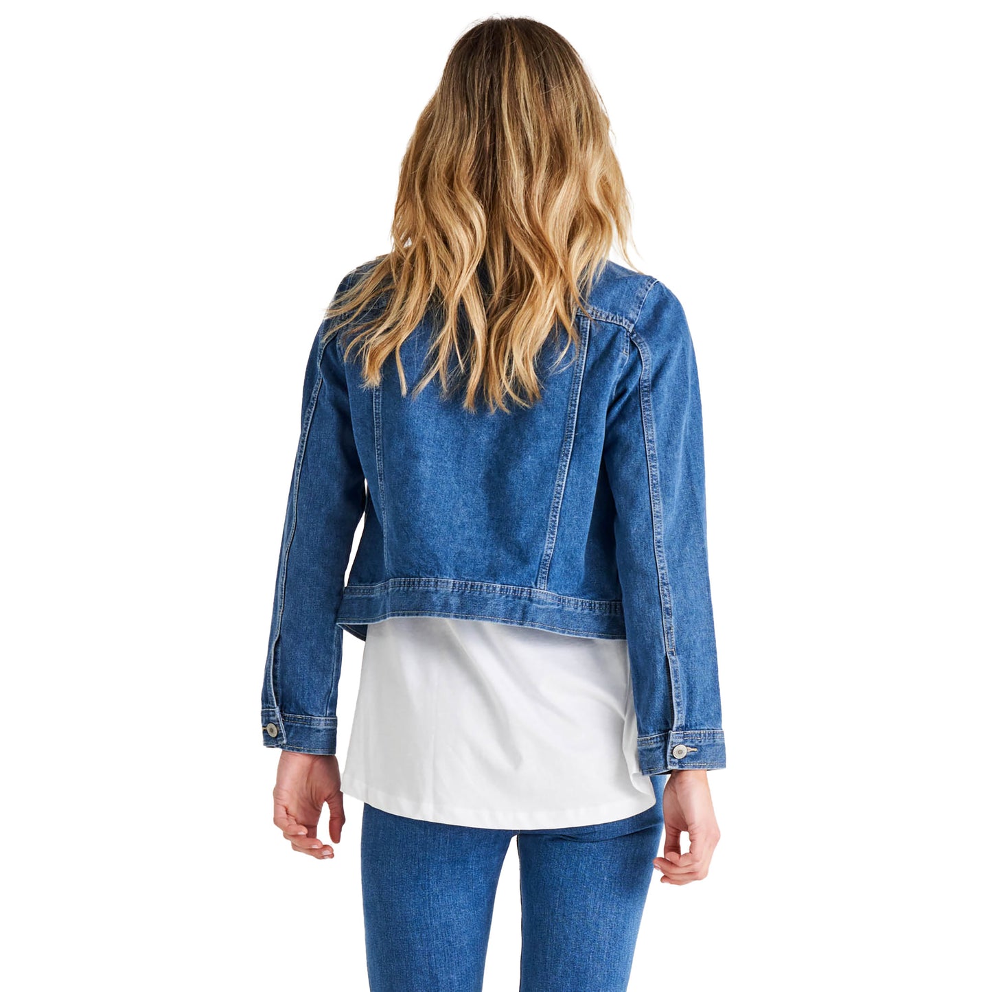 Carli Relaxed Fit Denim Jacket - Light Blue Wash