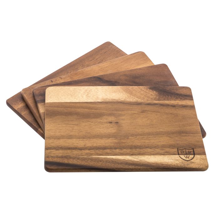 Acacia Wood Serving Board - Set of 4