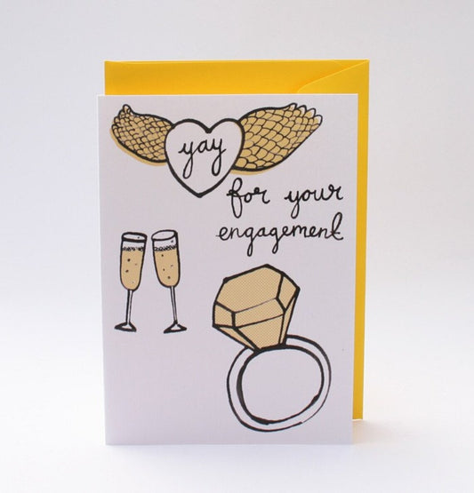 Yay For Your Engagement - Greeting Card