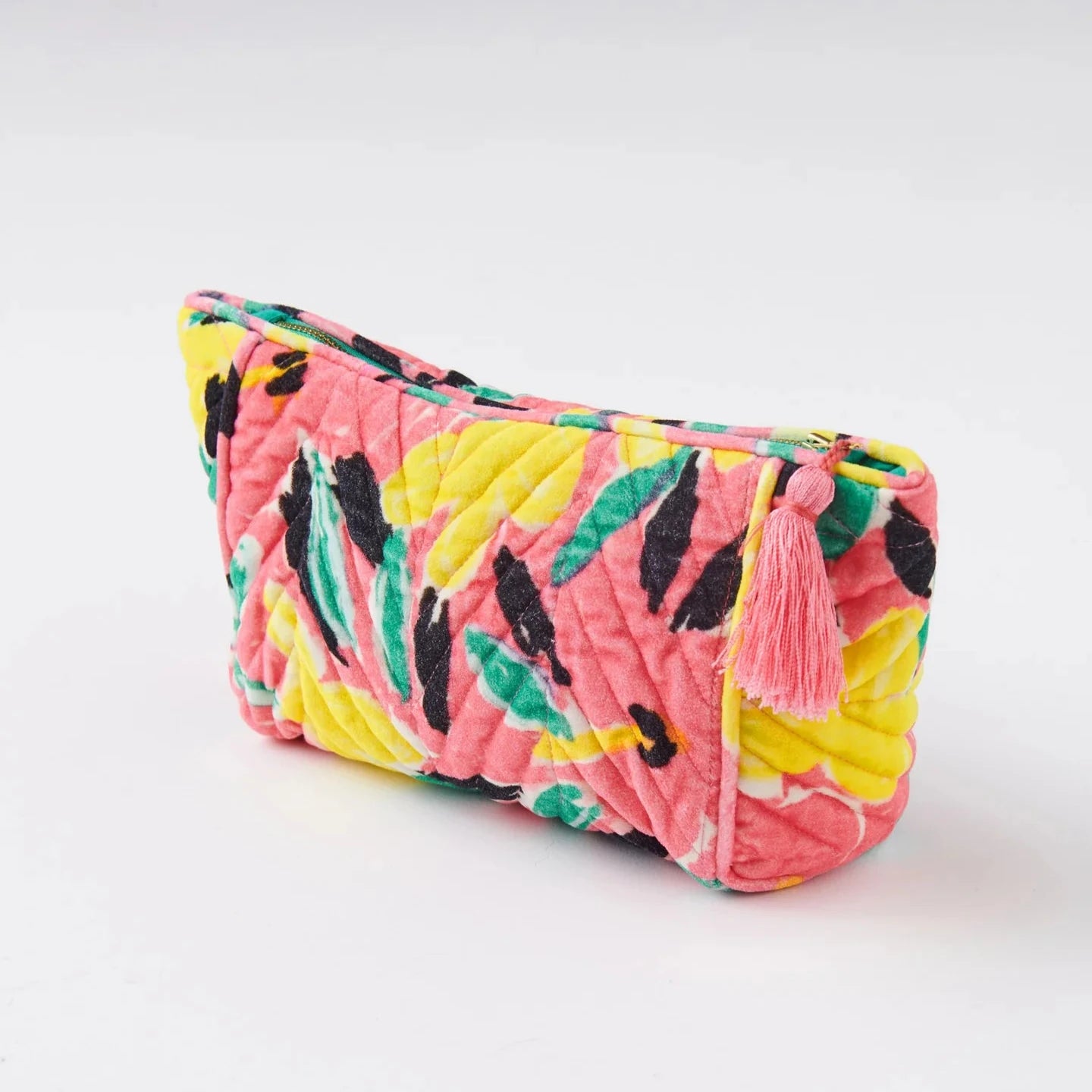 Kip&Co x Ken Done Pinky Dreaming Velvet Toiletry Bag