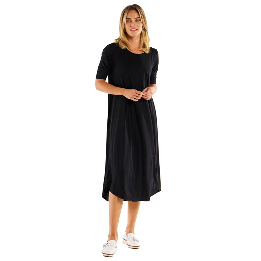 Marlene Bamboo Dress - Black