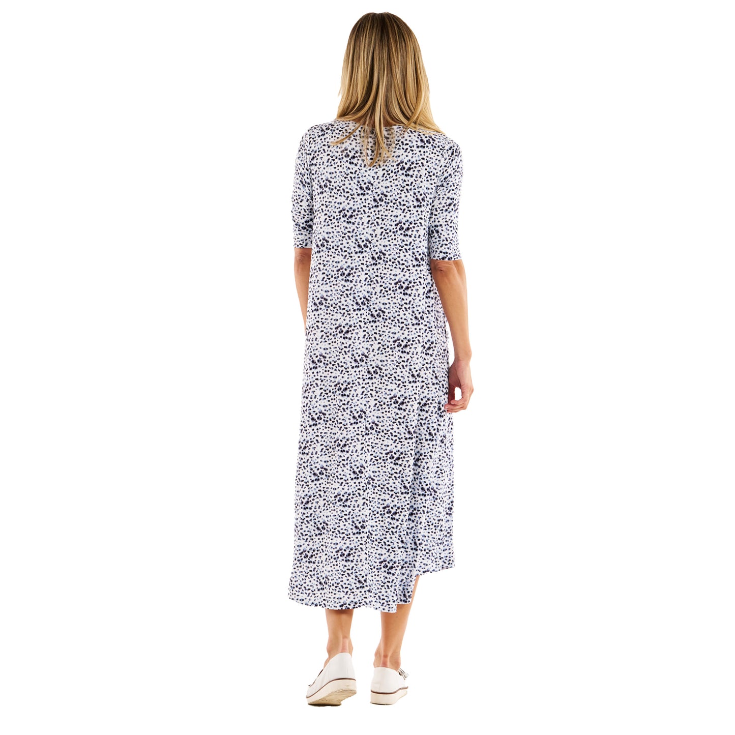 Marlene Bamboo Dress - Snow Leopard