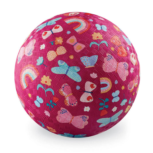 7 Inch Playground Ball - Butterfly Fields (Pink)