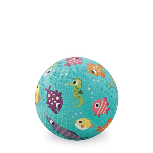 5 Inch Playground Ball - Fish (Aqua)