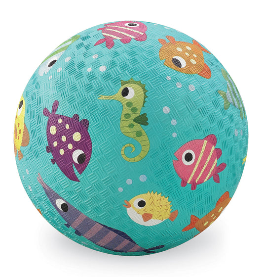 7 Inch Playground Ball - Fish (Aqua)