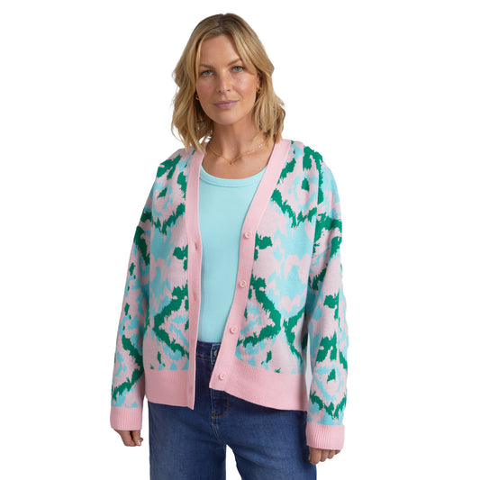 Janey Cardigan - Splendid Pink