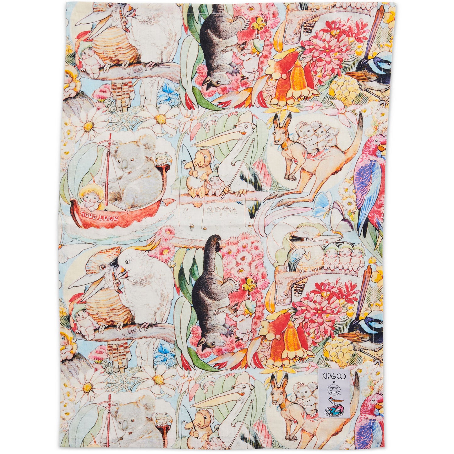 Kip&Co x May Gibbs Bush Friends Linen Tea Towel