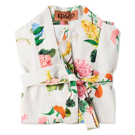 Bouquet Beauty Linen Robe