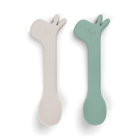 Silicone Spoon 2 Pack - Lalee Green