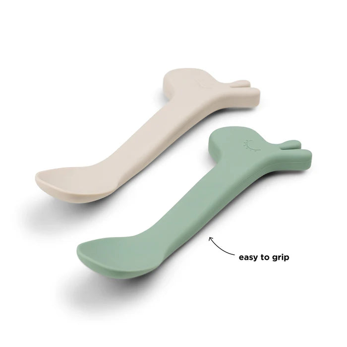 Silicone Spoon 2 Pack - Lalee Green