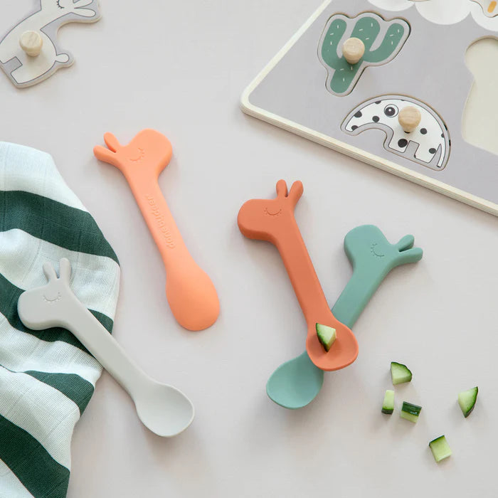 Silicone Spoon 2 Pack - Lalee Green
