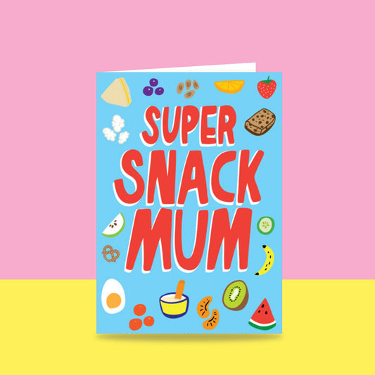 Super Snack Mum - Greeting Card