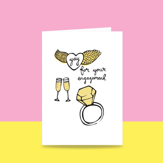 Yay For Your Engagement - Greeting Card