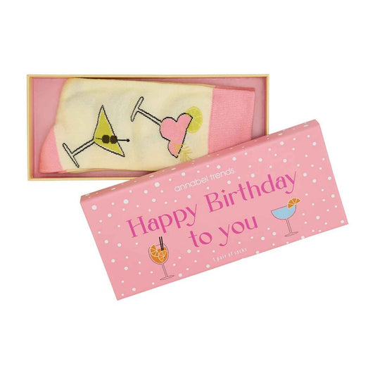 Boxed Socks - Happy Birthday To You