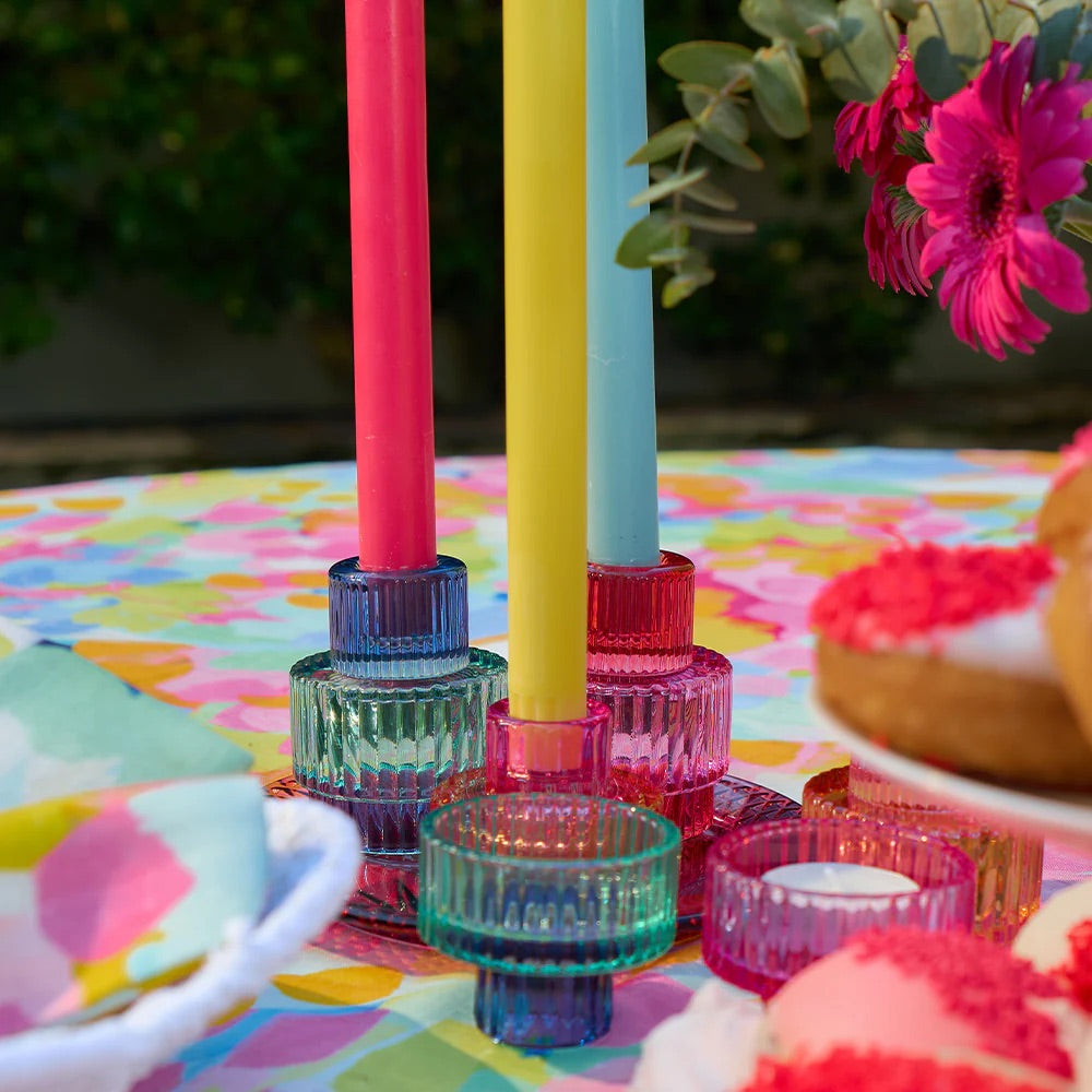 Jewel Candle Holder - Small - Melon