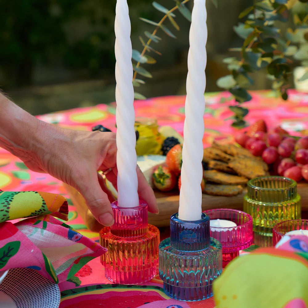 Jewel Candle Holder - Small - Melon