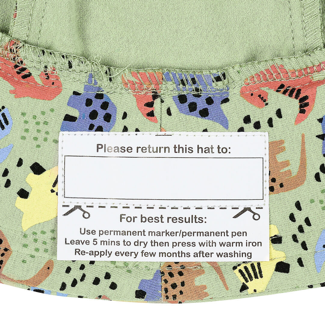 Kids Classic Bucket Sun Hat - Dino