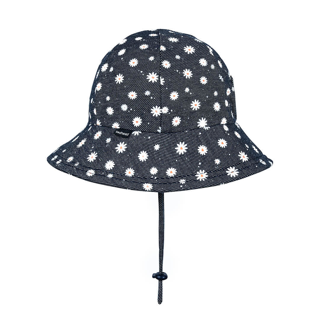 Kids Ponytail Bucket Sun Hat - Floral Dani