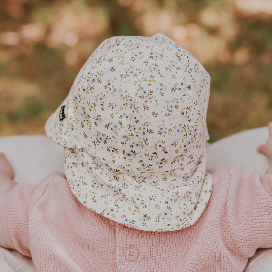 Legionnaire Flap Sun Hat - Floral Charlotte