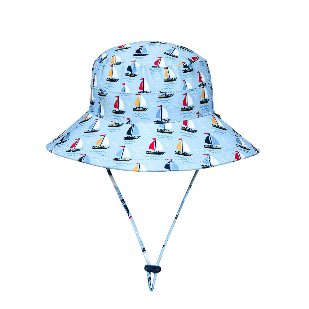 Kids Classic Swim Bucket Beach Hat - Sails