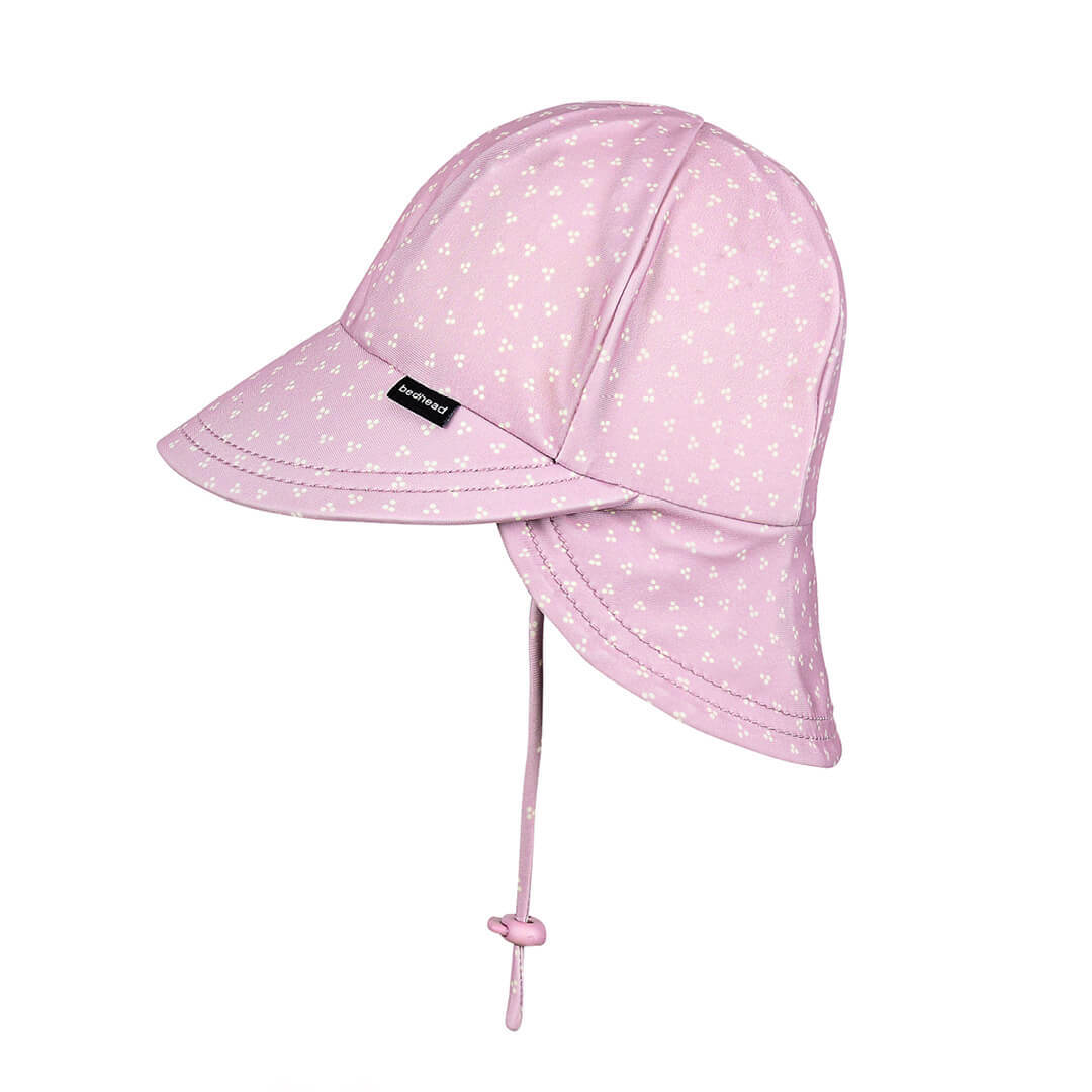 Kids Swim Legionnaire Flap Beach Hat - Lila