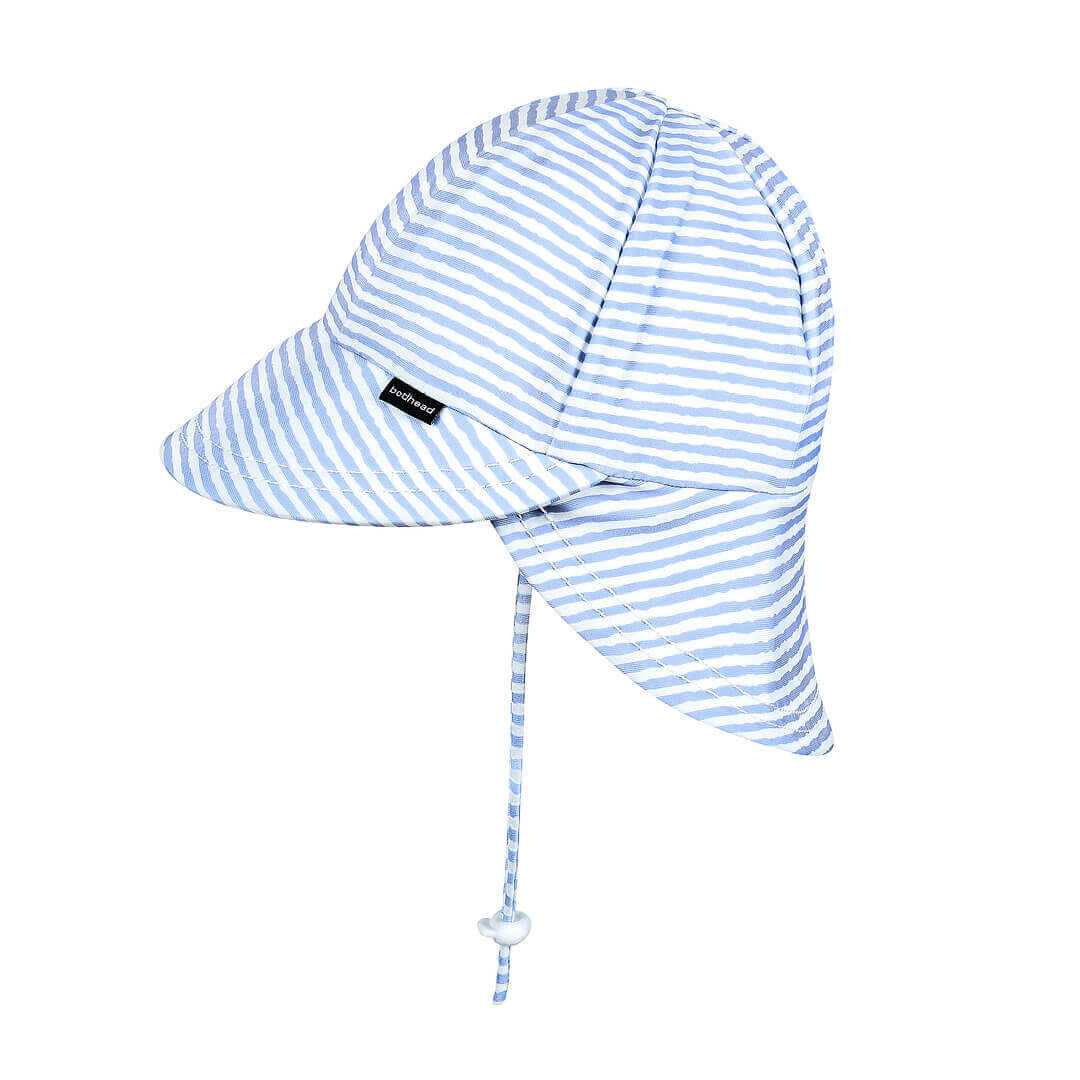 Kids Swim Legionnaire Flap Beach Hat - Stevie Stripe