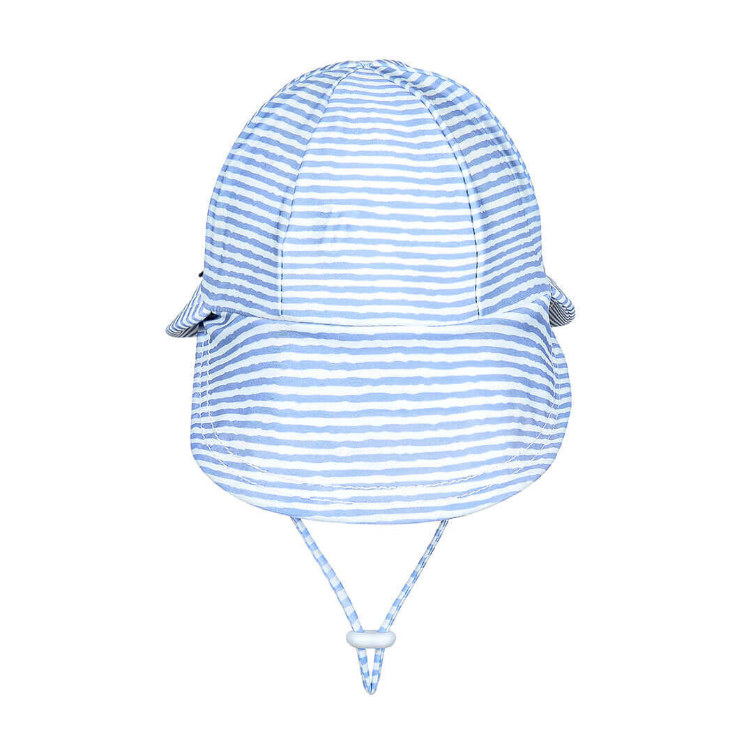 Kids Swim Legionnaire Flap Beach Hat - Stevie Stripe