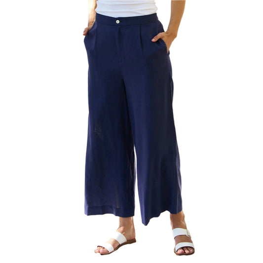 Aspen Palazzo Pant - Navy