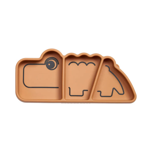 Stick & Stay Snack Plate - Croco Mustard
