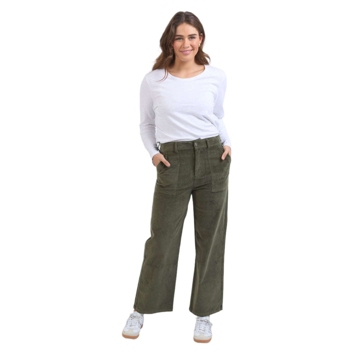 Cassie Cord Pant - Clover Green