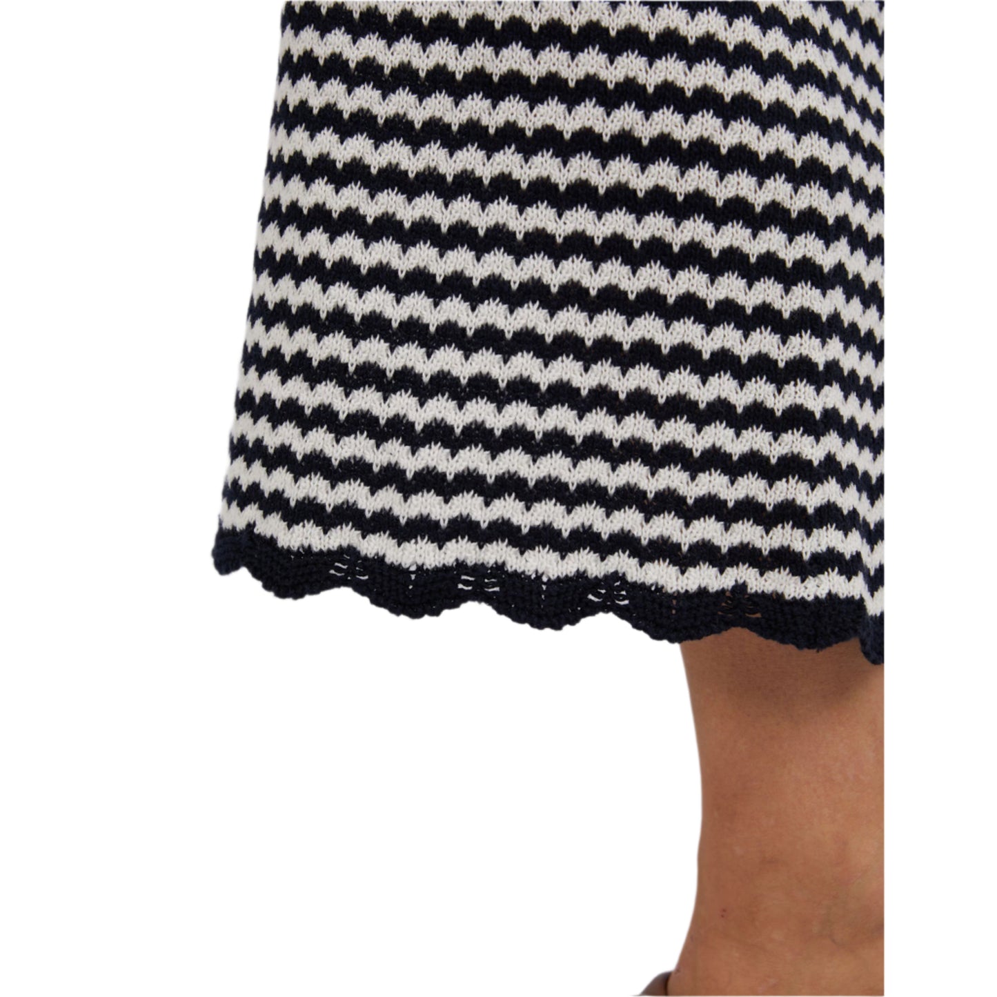 Rosie Stripe Skirt - Navy/White