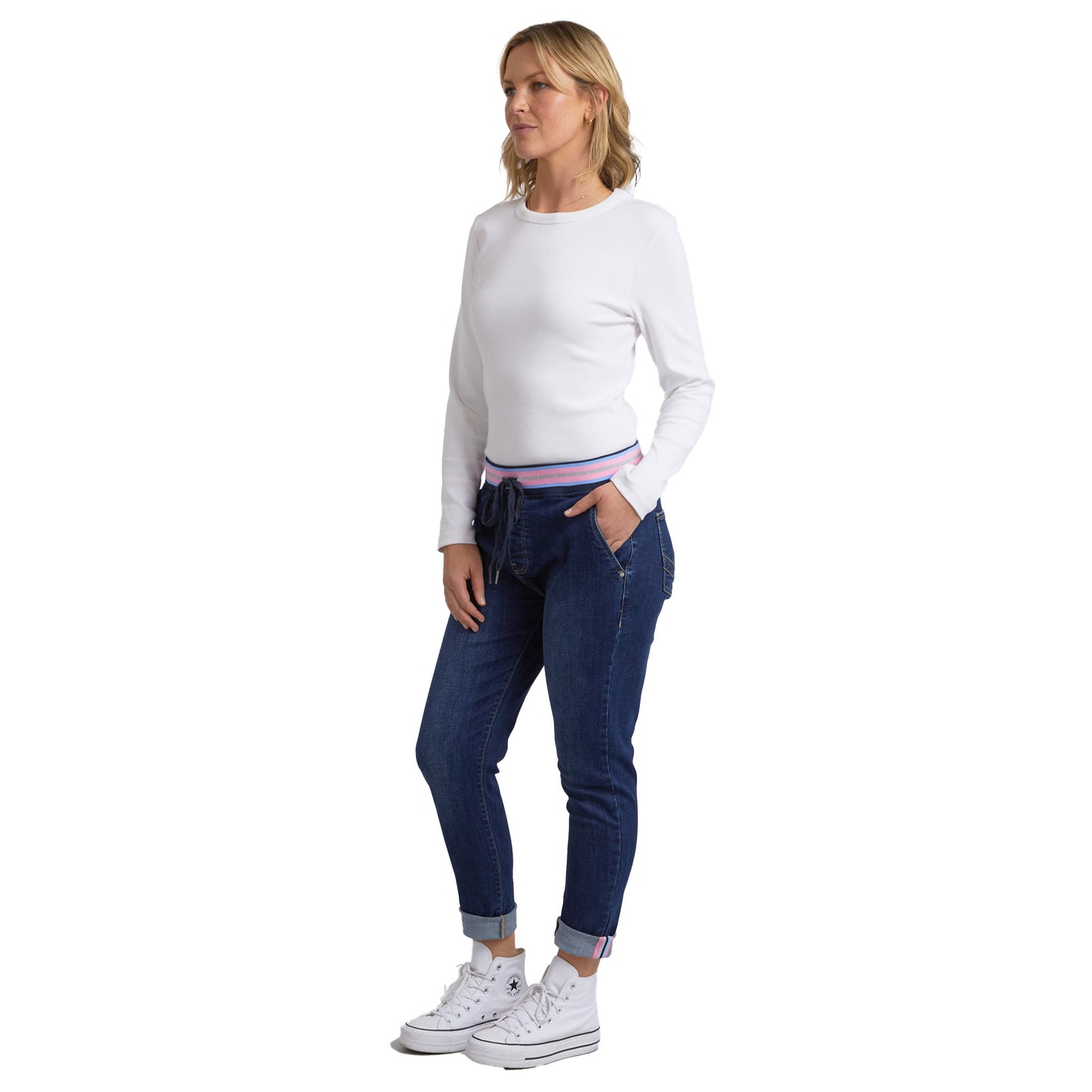 Melody Denim Jogger - Indigo