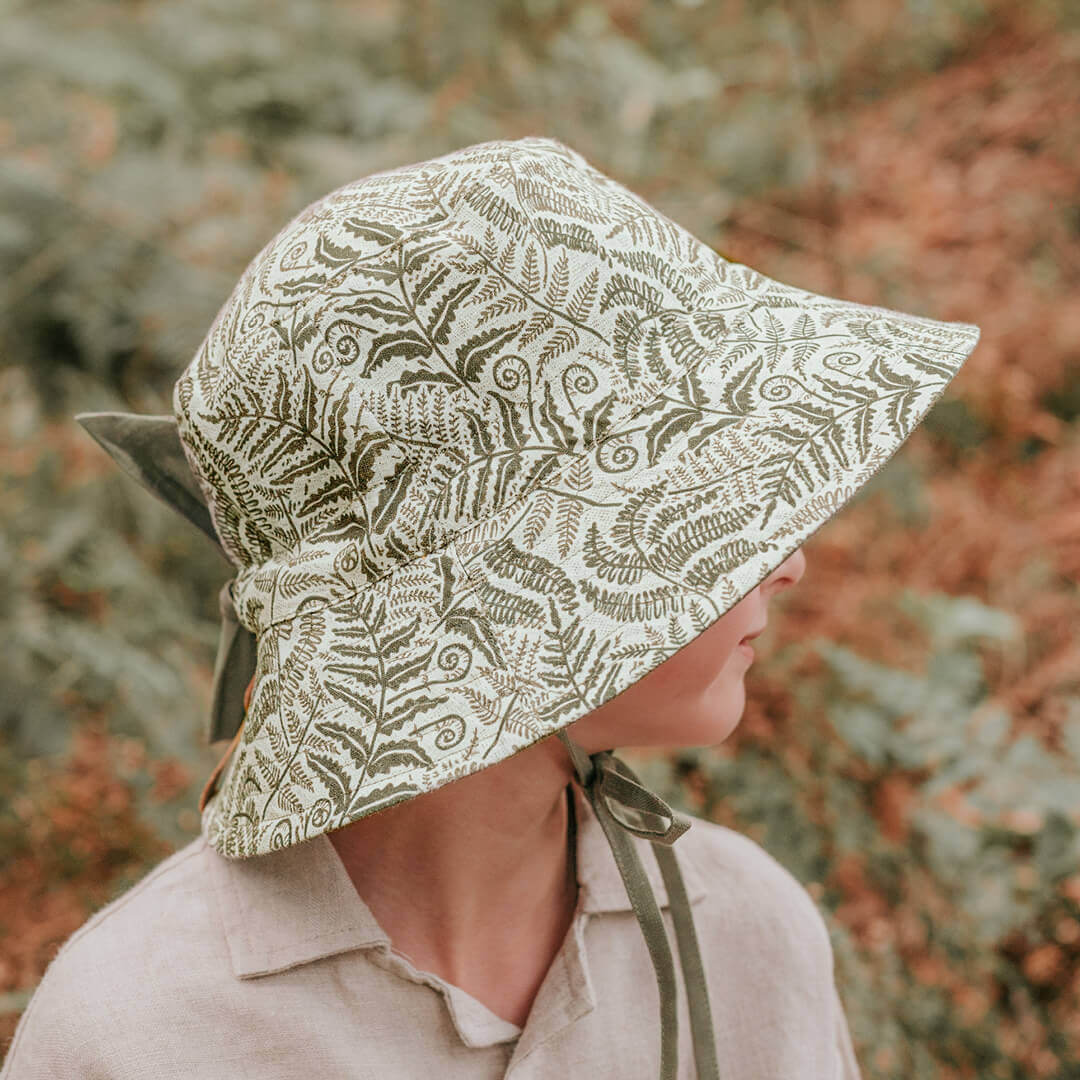 'Explorer' Kids Classic Bucket Sun Hat - Fern / Moss