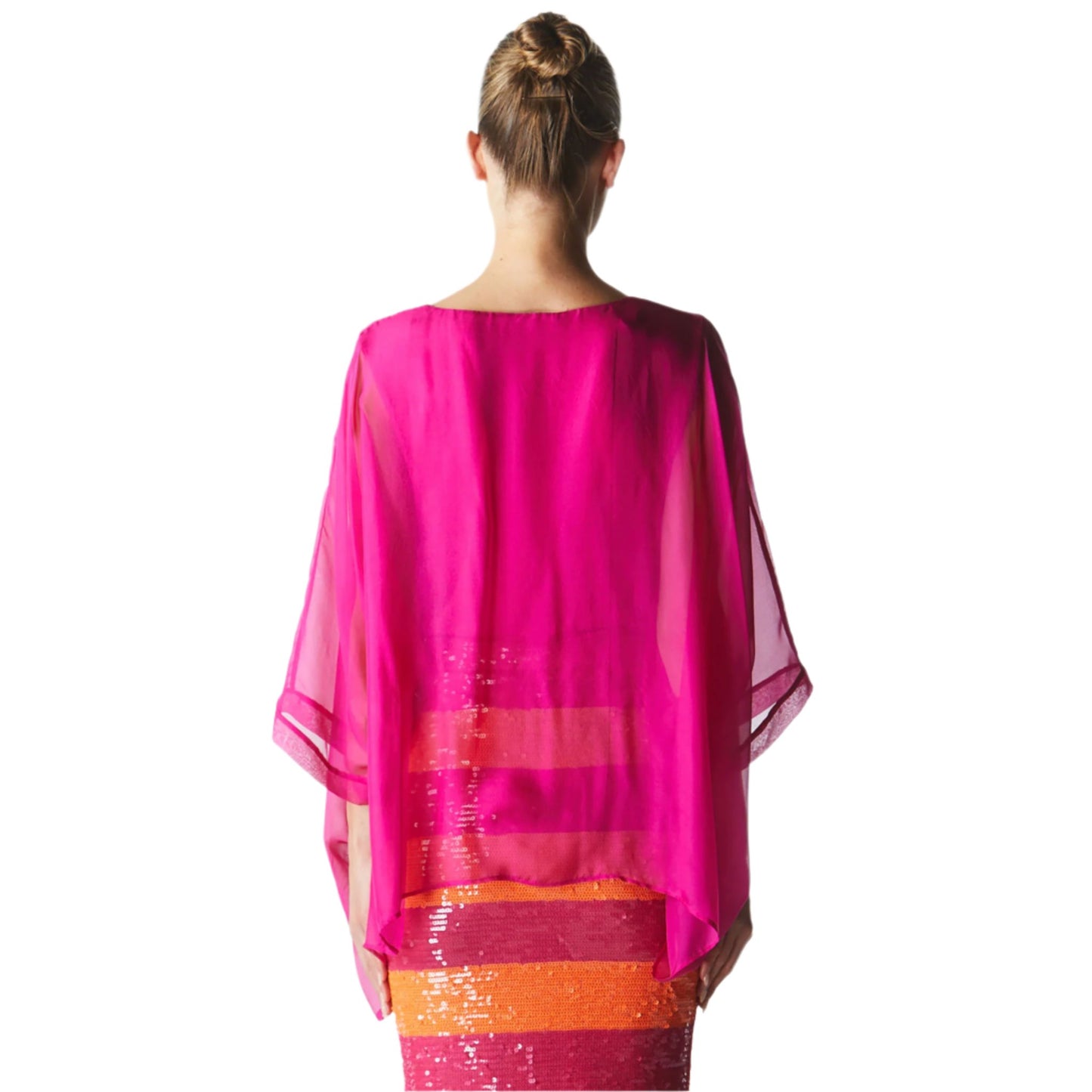 Blossoming Silk Top - Fuschia