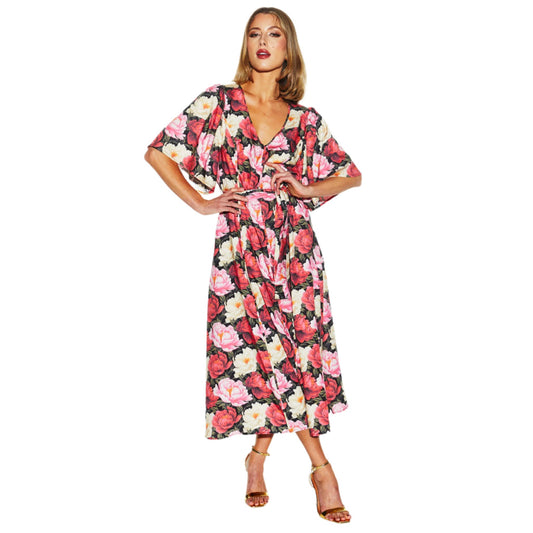 Lyrical Midi Dress - Oscar Floral