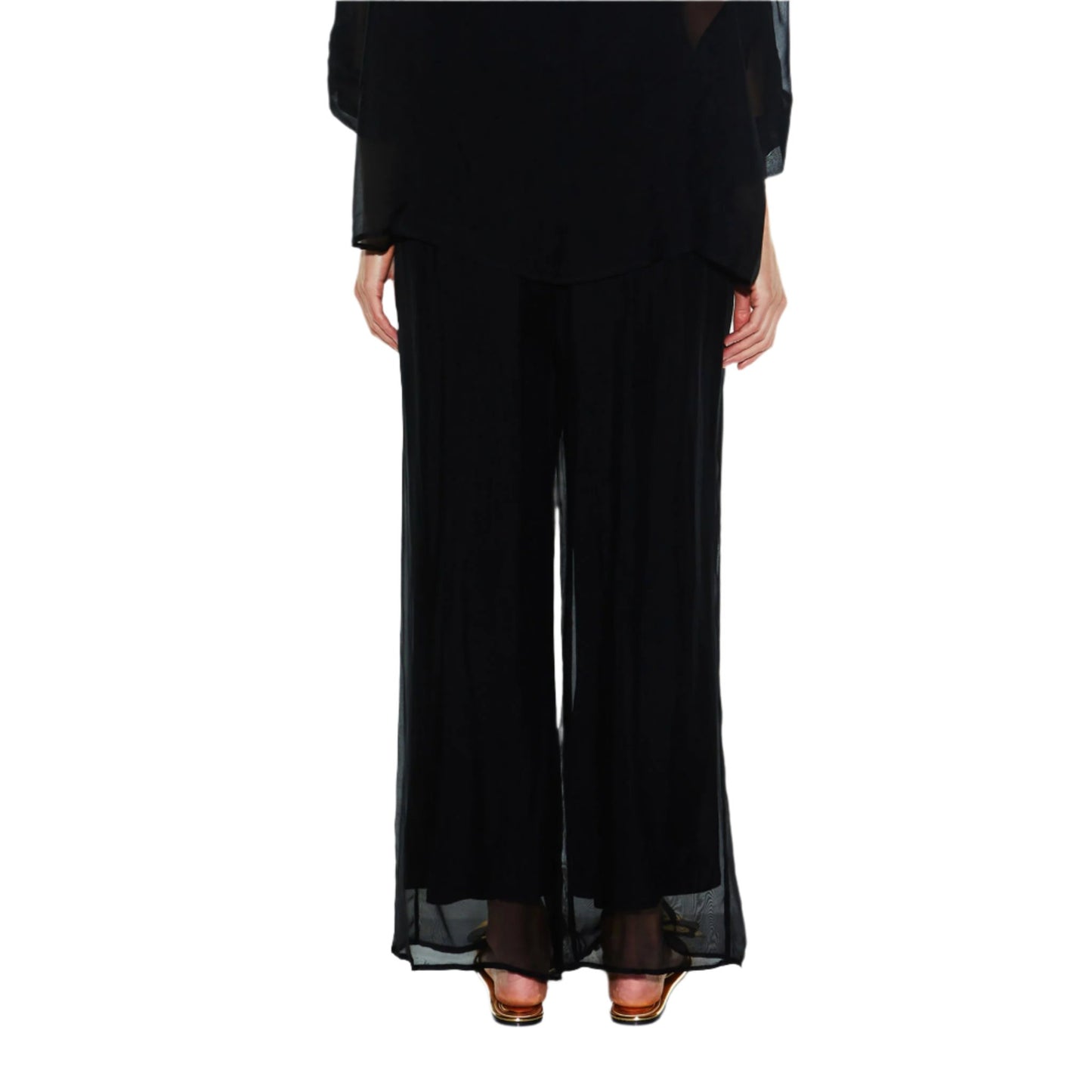 Sunlight and Shadow Silk Pant - Black