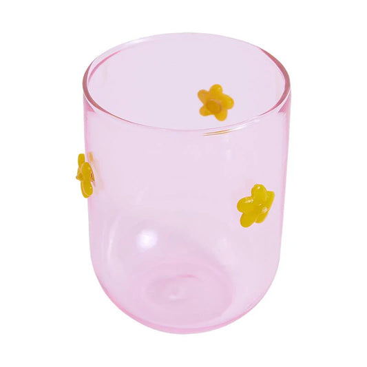 Flower Power Short Tumbler Glass - 2P Set