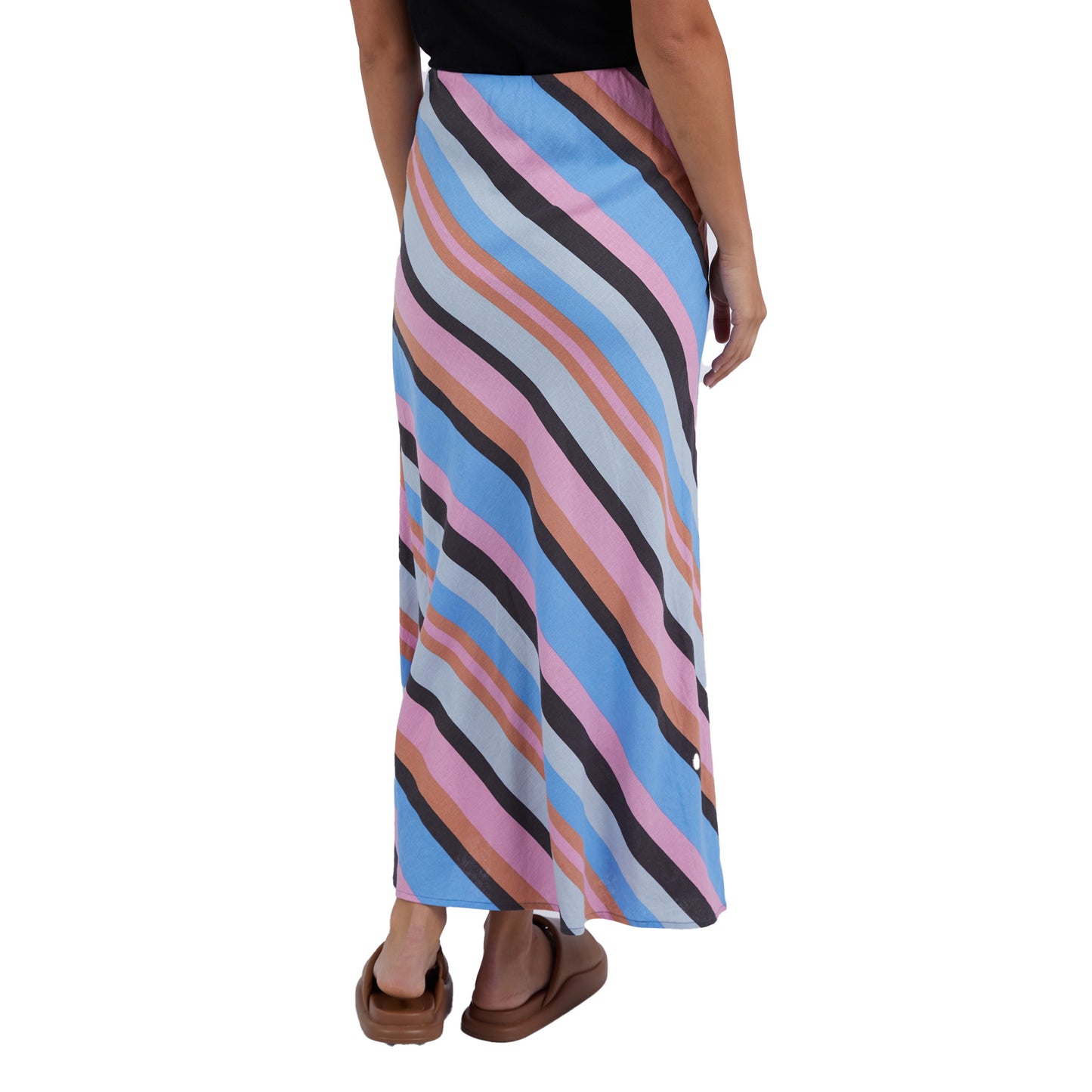 Gazelle Stripe Skirt - Multicoloured Stripe