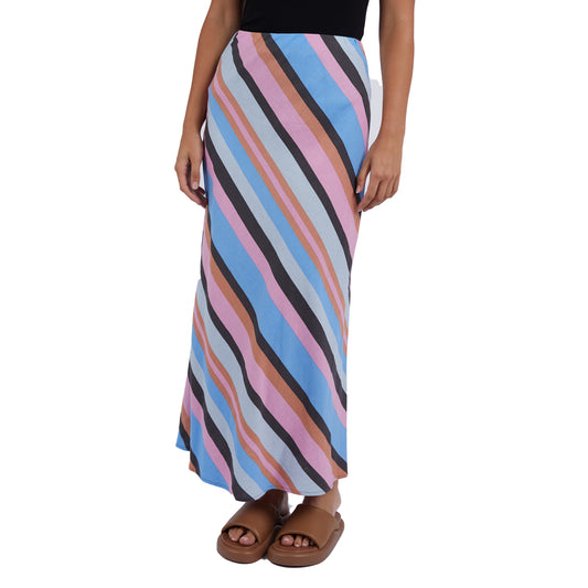 Gazelle Stripe Skirt - Multicoloured Stripe