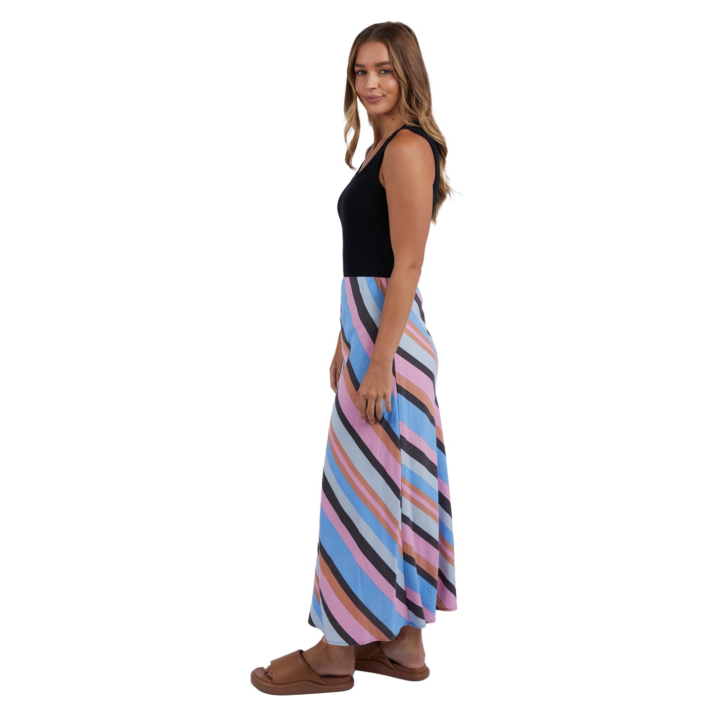 Gazelle Stripe Skirt - Multicoloured Stripe