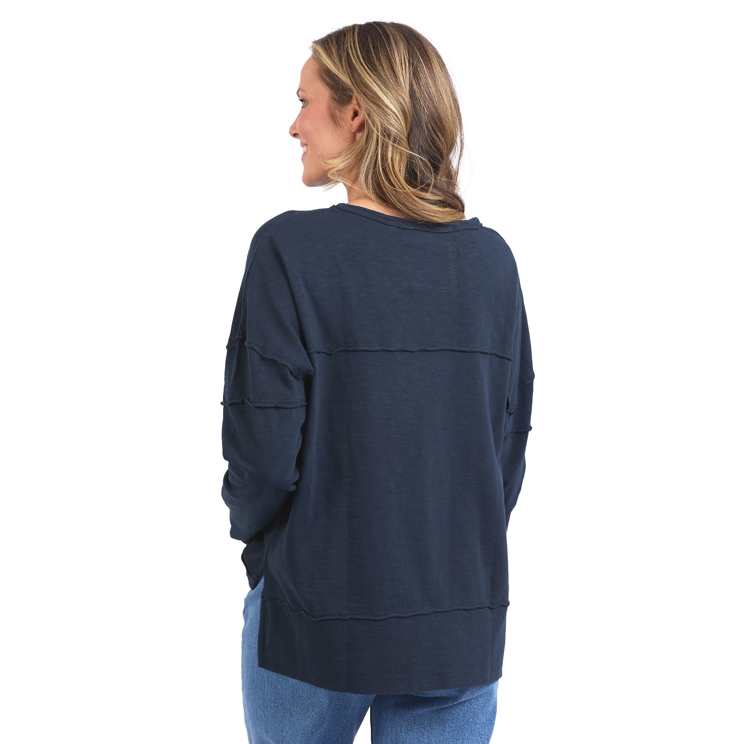 Jayne Throw On Top - Navy