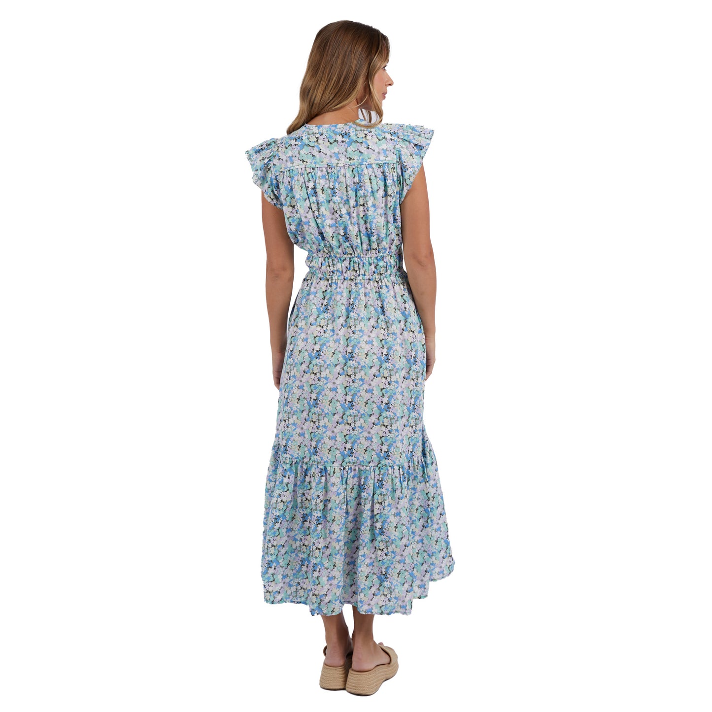 Rosette Floral Dress - Rosette Print