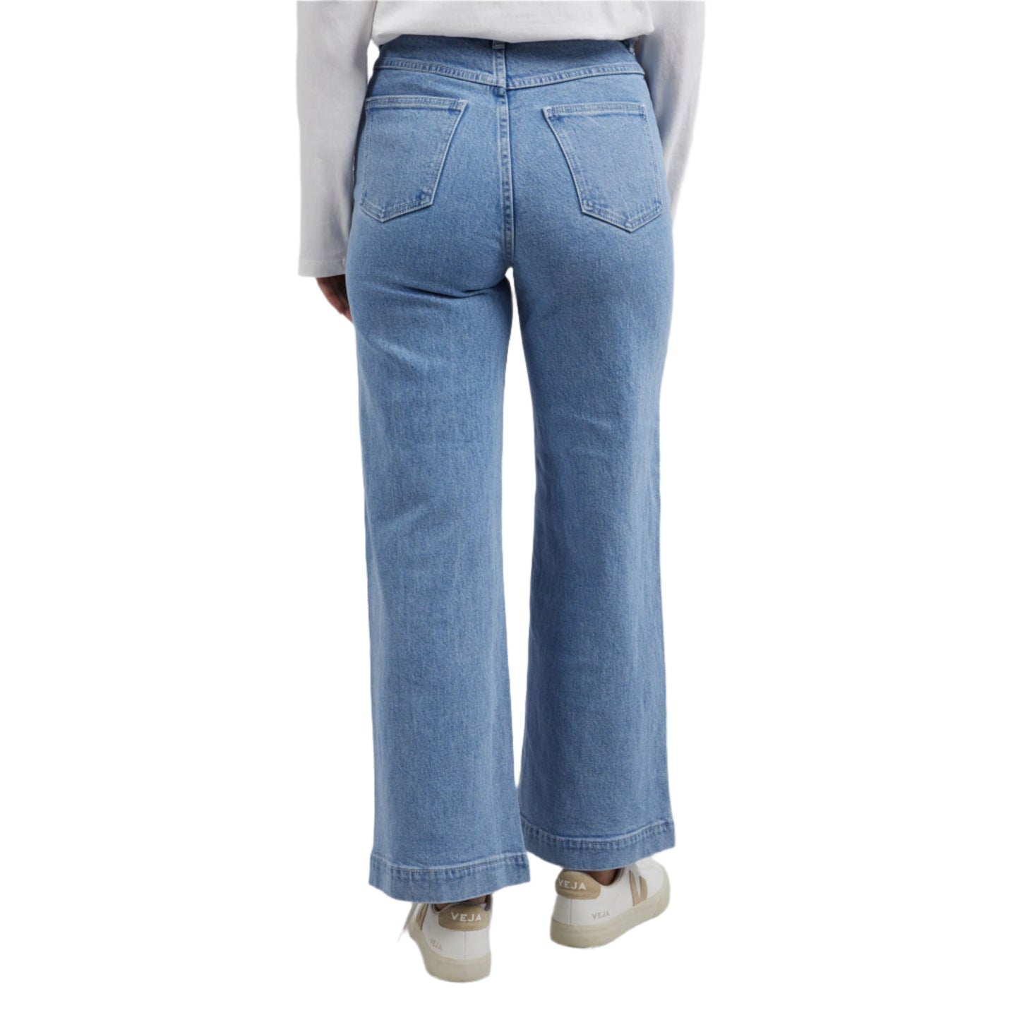 Sarah Wide Leg Denim Jean - Light Blue