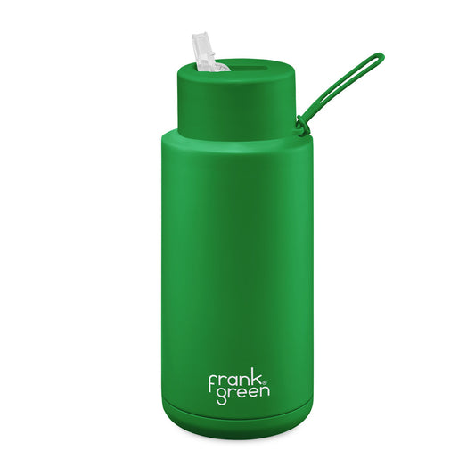 Evergreen - Ceramic Reusable Bottle (straw) - 34oz/ 1000ml