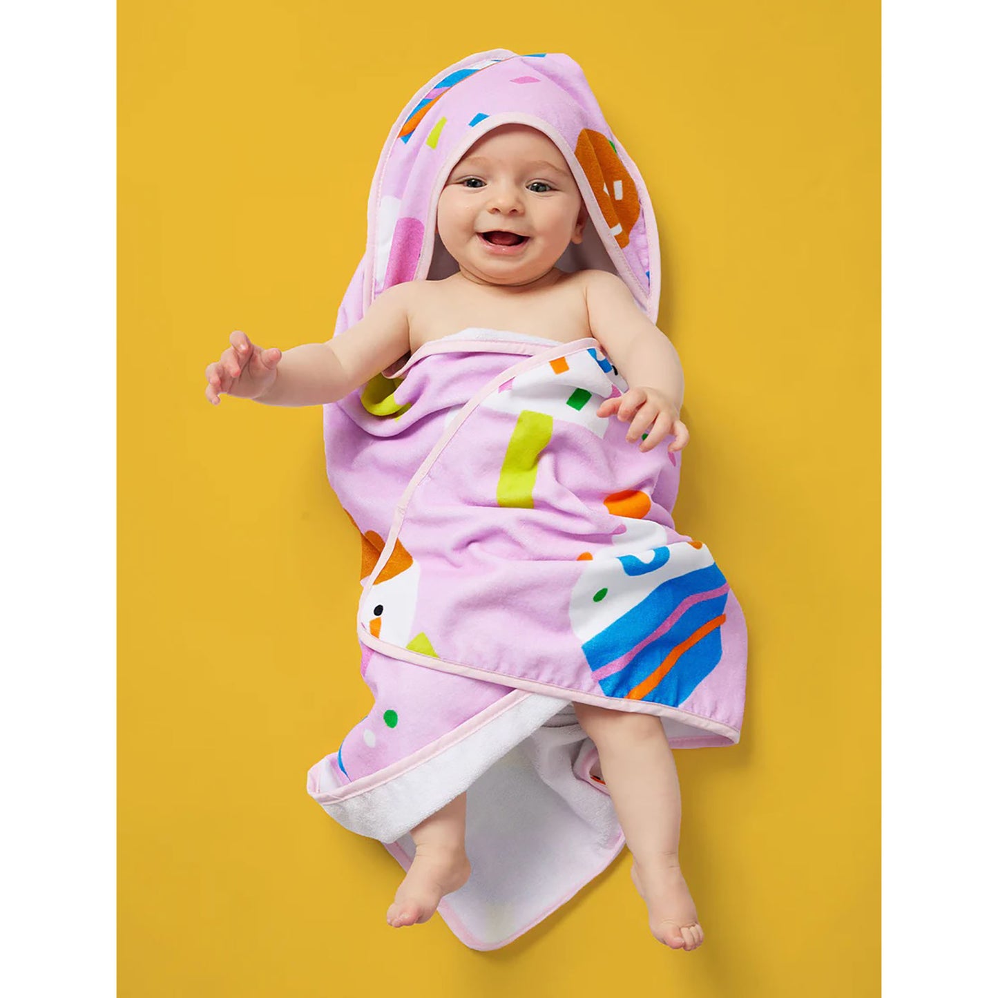 Sundae Fun Day Baby Hooded Towel