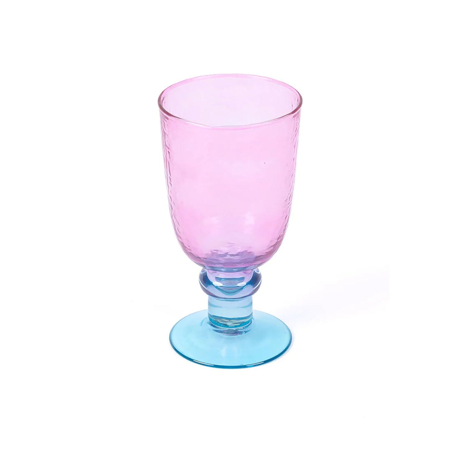 Bailey Wine Glass - Pink & Turquoise - Set of 4