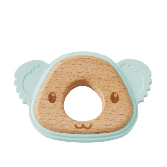 Riley Koala Silicone Teether - Peach Blue