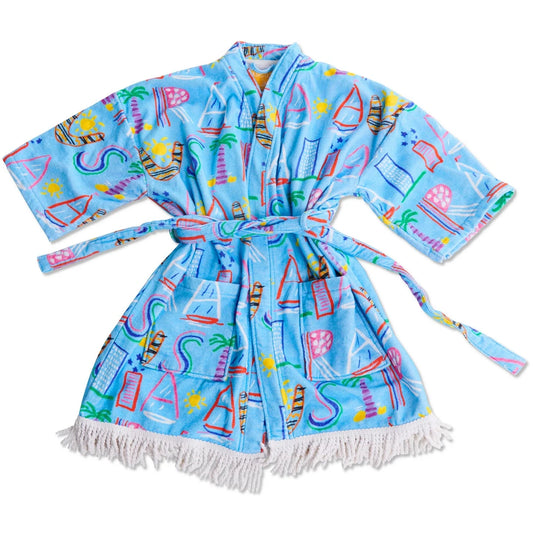 Kip&Co x Ken Done Australia Mate Terry Mini Bath Robe